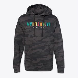 Myrtle Grove North Carolina Color Pop Cotton Hoodie Sweatshirt
