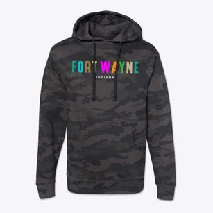 Fort Wayne Indiana Color Pop Cotton Hoodie Sweatshirt