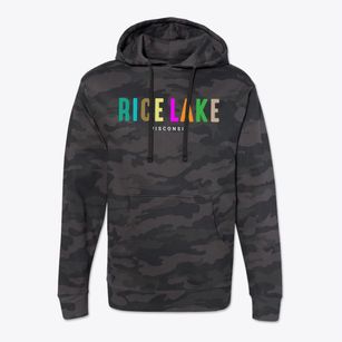 Rice Lake Wisconsin Color Pop Cotton Hoodie Sweatshirt