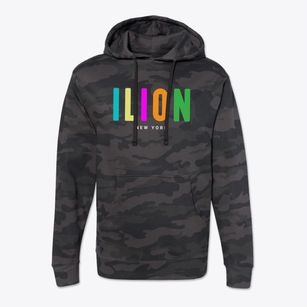Ilion New York Color Pop Cotton Hoodie Sweatshirt