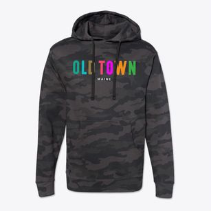 Old Town Maine Color Pop Cotton Hoodie Sweatshirt