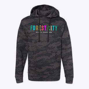 Forest City North Carolina Color Pop Cotton Hoodie Sweatshirt