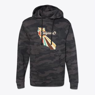  California Retro Art Cotton Hoodie Sweatshirt