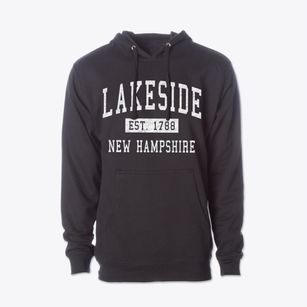 Lakeside New Hampshire Classic Established Cotton Hoodie Sweatshirt