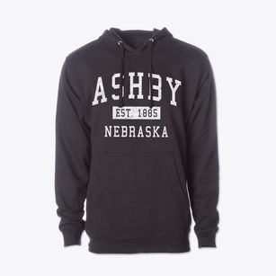 Ashby Nebraska Classic Established Cotton Hoodie Sweatshirt