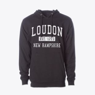 Loudon New Hampshire Classic Established Cotton Hoodie Sweatshirt