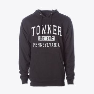 Towner Pennsylvania Classic Established Cotton Hoodie Sweatshirt
