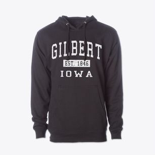 Gilbert Iowa Classic Established Cotton Hoodie Sweatshirt