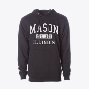 Mason Illinois Classic Established Cotton Hoodie Sweatshirt