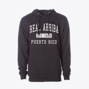Real Arriba Puerto Rico Classic Established Cotton Hoodie Sweatshirt