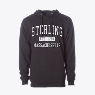Sterling Massachusetts Classic Established Cotton Hoodie Sweatshirt