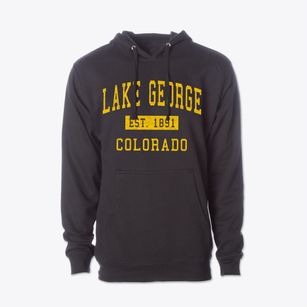 Lake George Colorado Classic Established Cotton Hoodie Sweatshirt