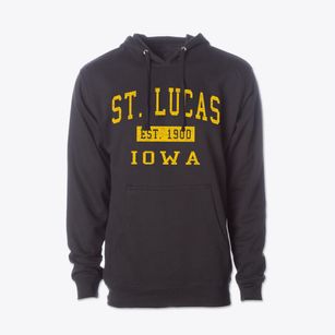 St. Lucas Iowa Classic Established Cotton Hoodie Sweatshirt