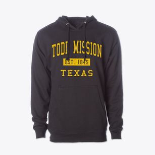 Todd Mission Texas Classic Established Cotton Hoodie Sweatshirt