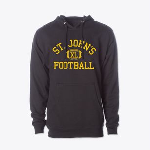 Saint John's Lutheran School Classic Football Cotton Hoodie Sweatshirt