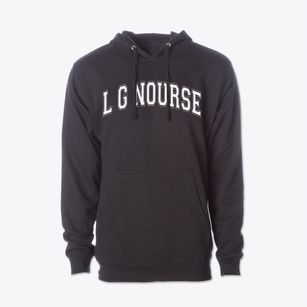 L G Nourse Elementary School Varsity Arch Cotton Hoodie Sweatshirt