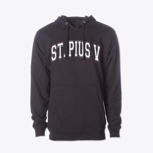 Saint Pius V High School Varsity Arch Cotton Hoodie Sweatshirt