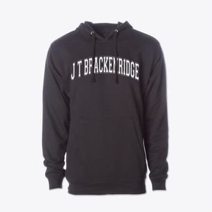 J T Brackenridge Elementary School Varsity Arch Cotton Hoodie Sweatshirt