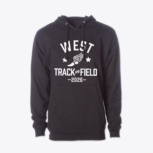 West Memorial Junior High School Track and Field Cotton Hoodie Sweatshirt