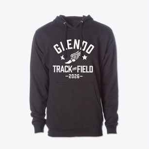 Glendo School Track and Field Cotton Hoodie Sweatshirt
