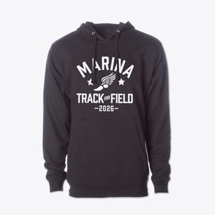 Marina Middle School Track and Field Cotton Hoodie Sweatshirt
