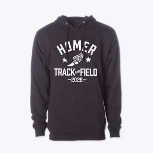 Homer Charter School Track and Field Cotton Hoodie Sweatshirt