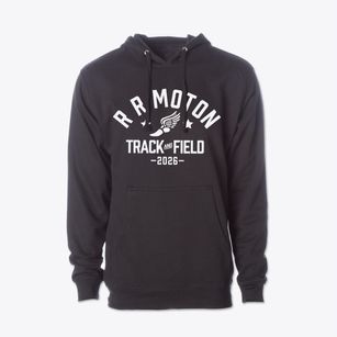 R R Moton Elementary School Track and Field Cotton Hoodie Sweatshirt