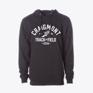 Craigmont Middle School Track and Field Cotton Hoodie Sweatshirt
