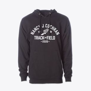Nancy J Cochran Elementary School Track and Field Cotton Hoodie Sweatshirt