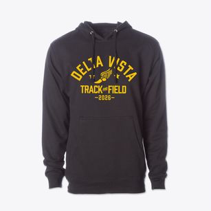 Delta Vista Middle School Track and Field Cotton Hoodie Sweatshirt