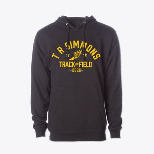 T R Simmons Elementary School Track and Field Cotton Hoodie Sweatshirt