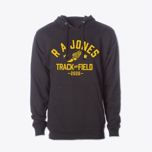 R A Jones Middle School Track and Field Cotton Hoodie Sweatshirt