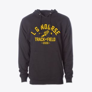 L G Nourse Elementary School Track and Field Cotton Hoodie Sweatshirt