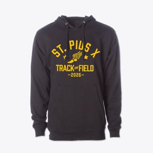 Saint Pius X School Track and Field Cotton Hoodie Sweatshirt
