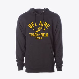 Bel Aire Elementary School Track and Field Cotton Hoodie Sweatshirt