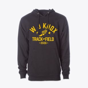 W J Knox Elementary School Track and Field Cotton Hoodie Sweatshirt