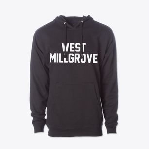 West Millgrove Ohio Classic Block Cotton Hoodie Sweatshirt