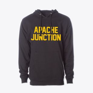 Apache Junction Arizona Classic Block Cotton Hoodie Sweatshirt