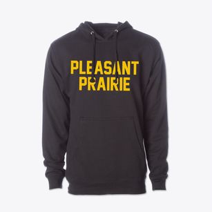 Pleasant Prairie Wisconsin Classic Block Cotton Hoodie Sweatshirt