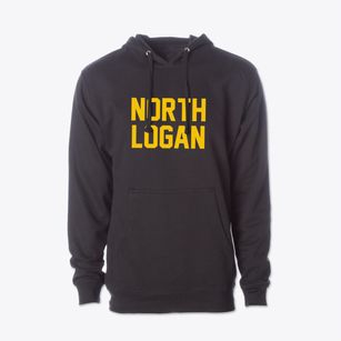 North Logan Utah Classic Block Cotton Hoodie Sweatshirt