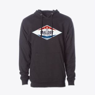 Mallory West Virginia Diamond Star Cotton Hoodie Sweatshirt