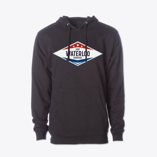 Waterloo Nebraska Diamond Star Cotton Hoodie Sweatshirt