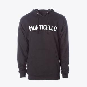 Monticello Indiana Classic Curve Cotton Hoodie Sweatshirt
