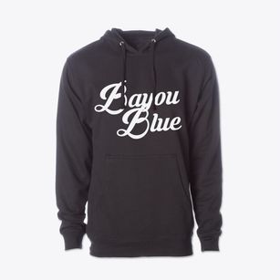 Bayou Blue Louisiana Vintage Team Cotton Hoodie Sweatshirt