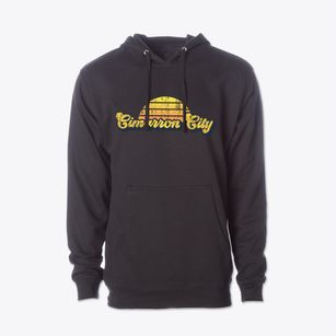 Cimarron City Oklahoma Sublime Sunset Cotton Hoodie Sweatshirt