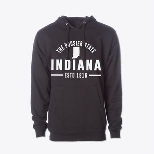  Indiana Motto Cotton Hoodie Sweatshirt
