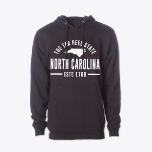  North Carolina Motto Cotton Hoodie Sweatshirt