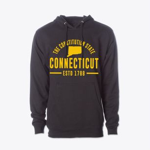  Connecticut Motto Cotton Hoodie Sweatshirt