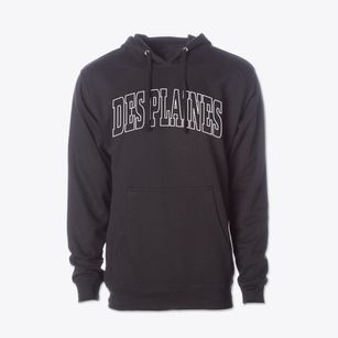 Des Plaines Illinois Trendy Block Cotton Hoodie Sweatshirt
