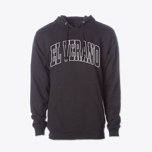 El Verano California Trendy Block Cotton Hoodie Sweatshirt